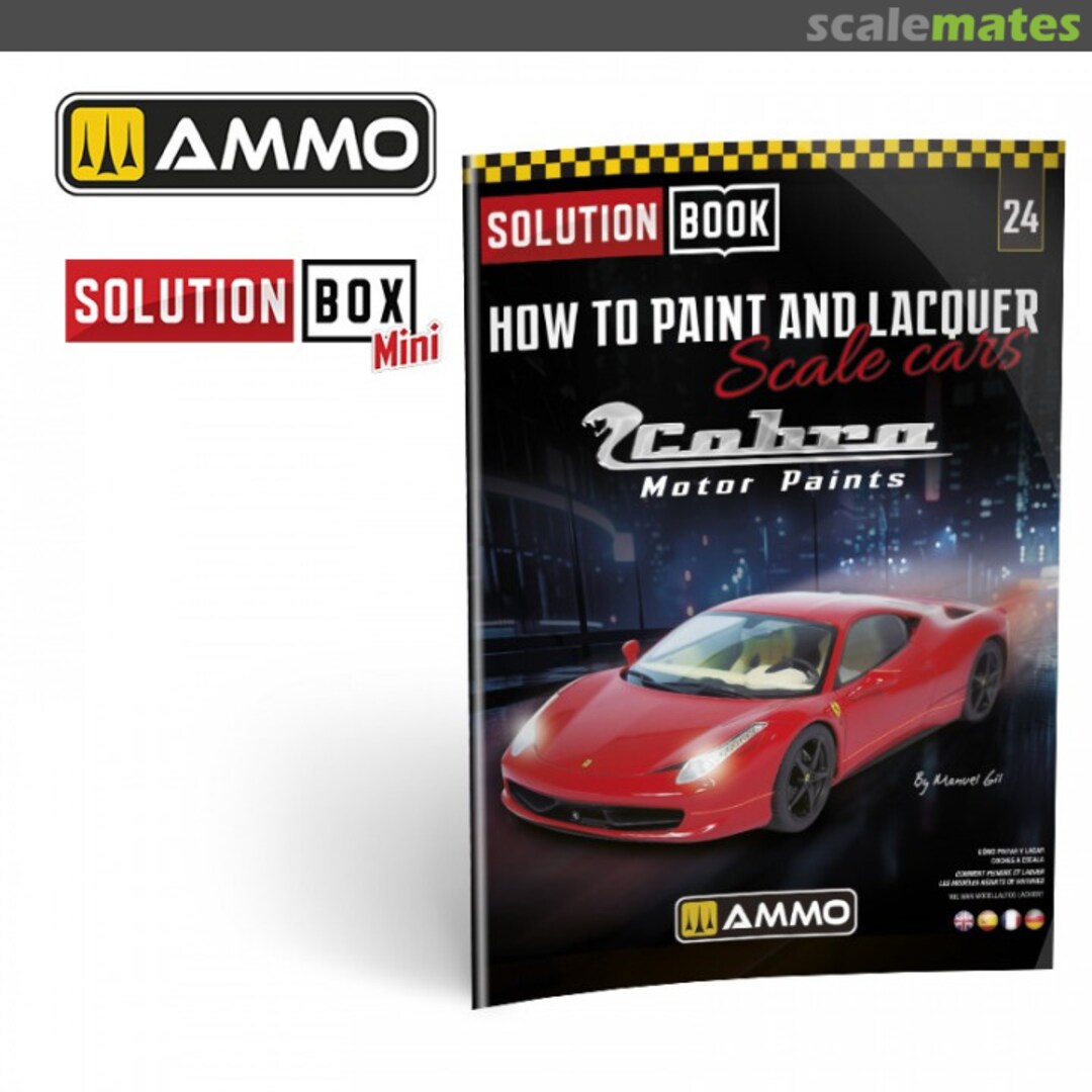 Cover How to Paint and Lacquer scale cars 24 Ammo by Mig Jimenez Cover How to Paint and Lacquer scale cars 24 Ammo by Mig Jimenez
