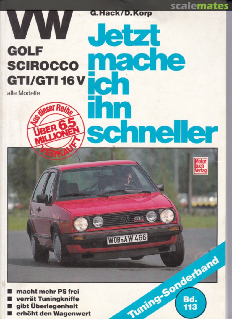 Cover VW Golf Scirocco GTI / GTI 16V 113 Motorbuch Verlag