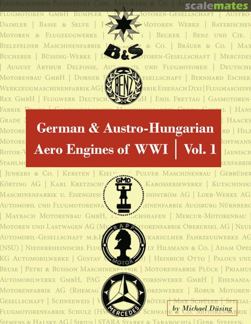 Cover German &amp; Austro-Hungarian Aero Engines of WWI 64 Aeronaut Books