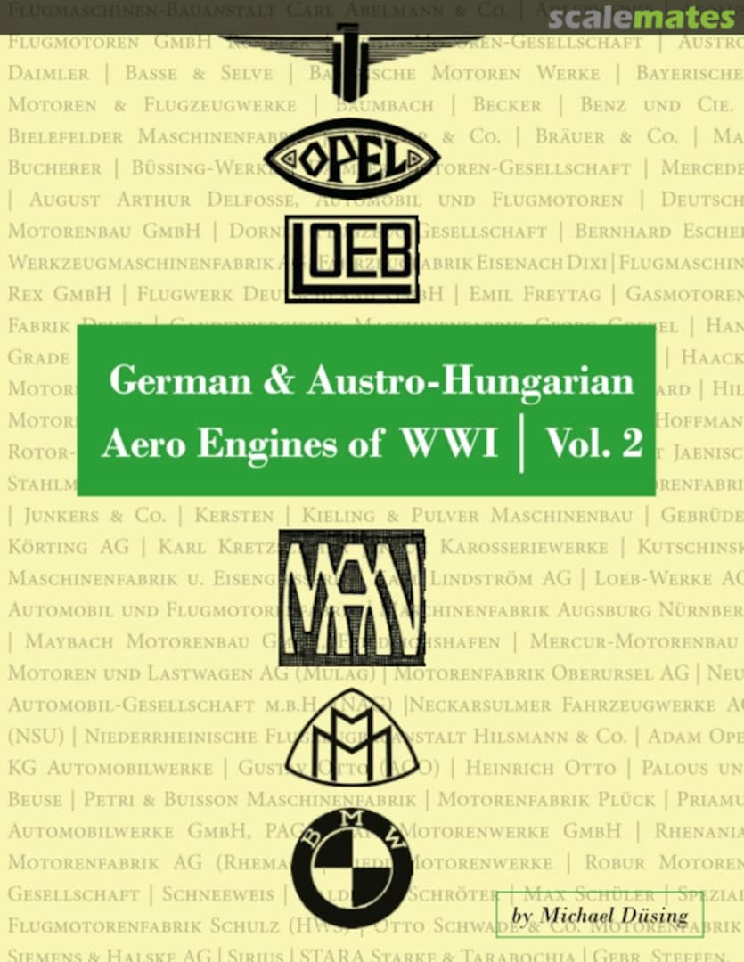 Cover German & Austro-Hungarian Aero Engines of WWI 65 Aeronaut Books Cover German & Austro-Hungarian Aero Engines of WWI 65 Aeronaut Books