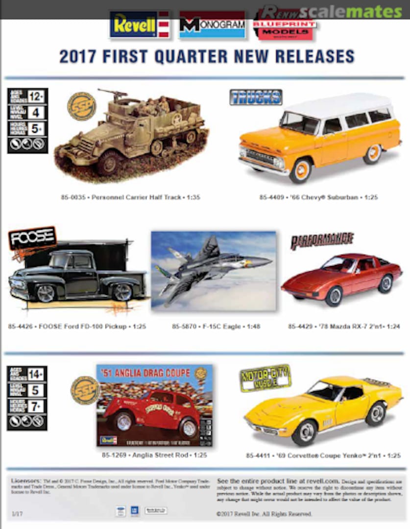 Cover Revell Monogram Catalogue 2017 Revell Monogram Cover Revell Monogram Catalogue 2017 Revell Monogram