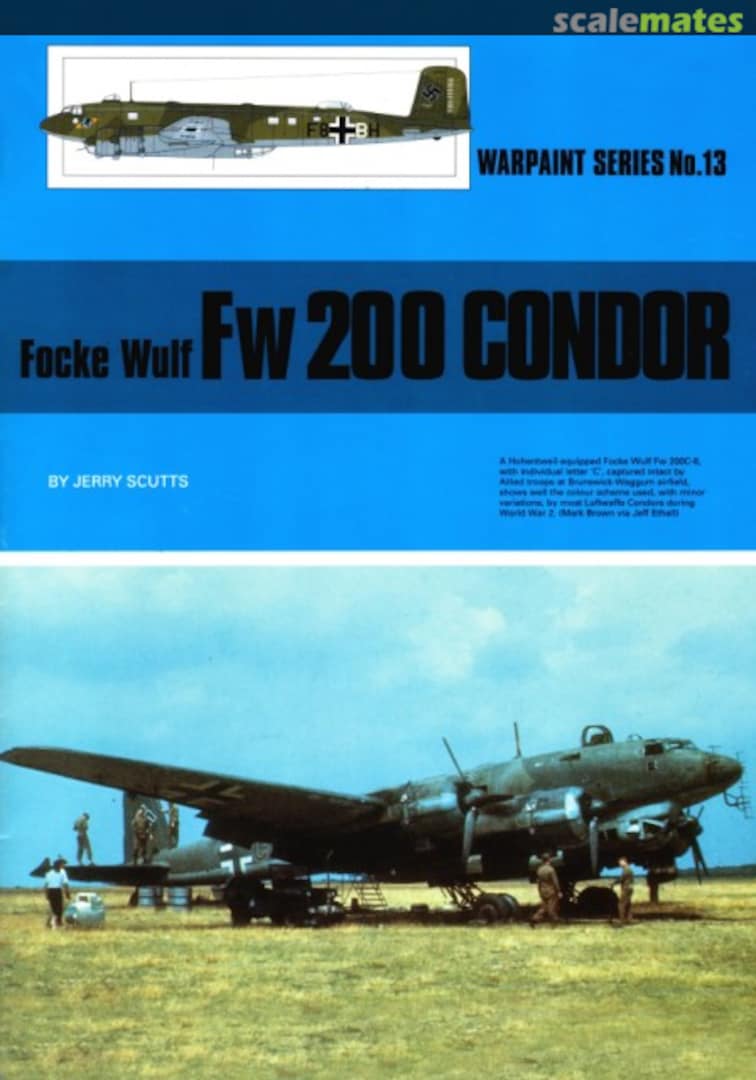 Cover Focke Wulf Fw 200 Condor 13 Warpaint Books Limited Cover Focke Wulf Fw 200 Condor 13 Warpaint Books Limited