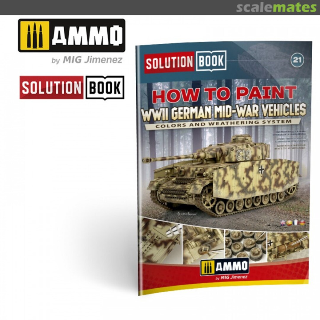 Cover How to Paint WWII German Mid-War Vehicles A.MIG-6527 Ammo by Mig Jimenez Cover How to Paint WWII German Mid-War Vehicles A.MIG-6527 Ammo by Mig Jimenez