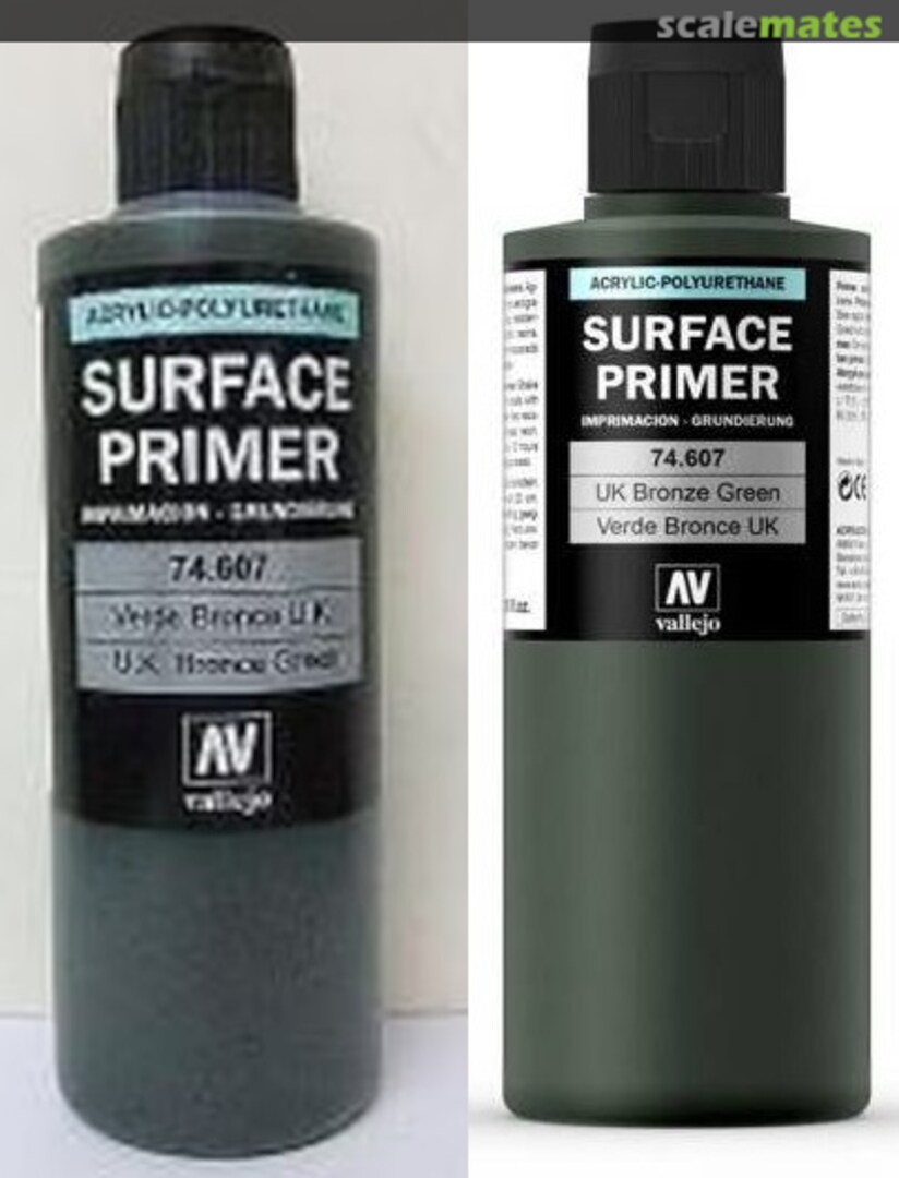 Boxart U.K. Bronze Green / UK Bronze Green 74.607 Vallejo Surface Primer Boxart U.K. Bronze Green / UK Bronze Green 74.607 Vallejo Surface Primer