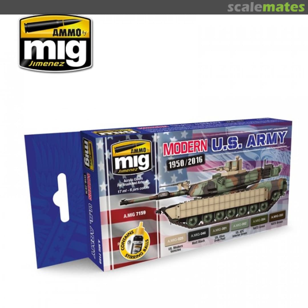 Boxart Modern U.S. Army (1950/2016)  Ammo by Mig Jimenez