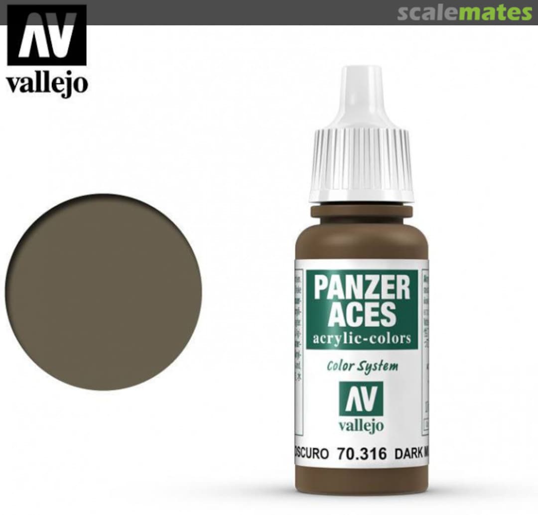 Boxart Dark Mud 70.316 Vallejo Panzer Aces