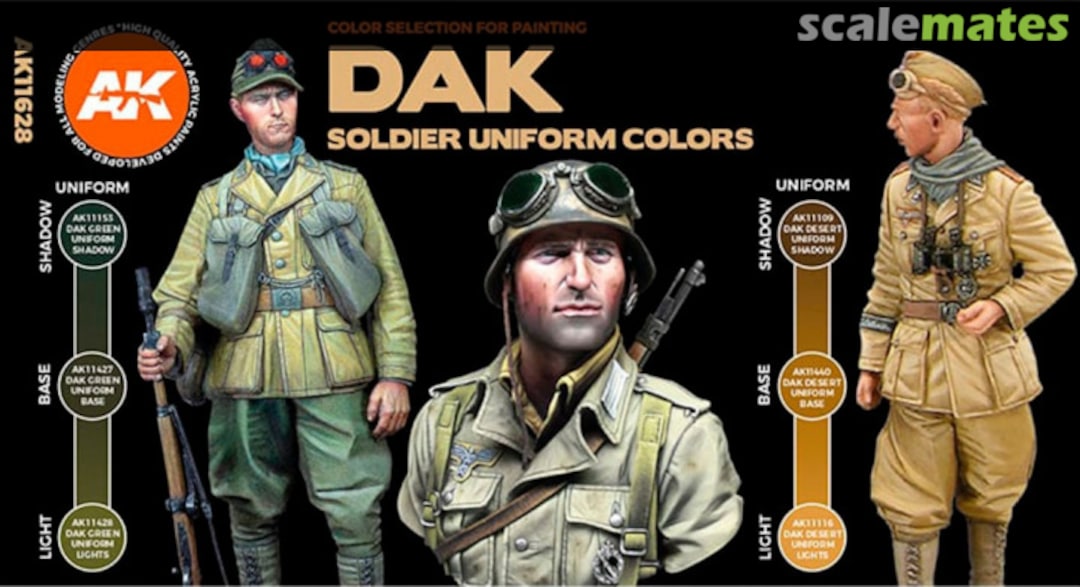 Boxart DAK Soldier Uniform Colours  AK 3rd Generation - Figure