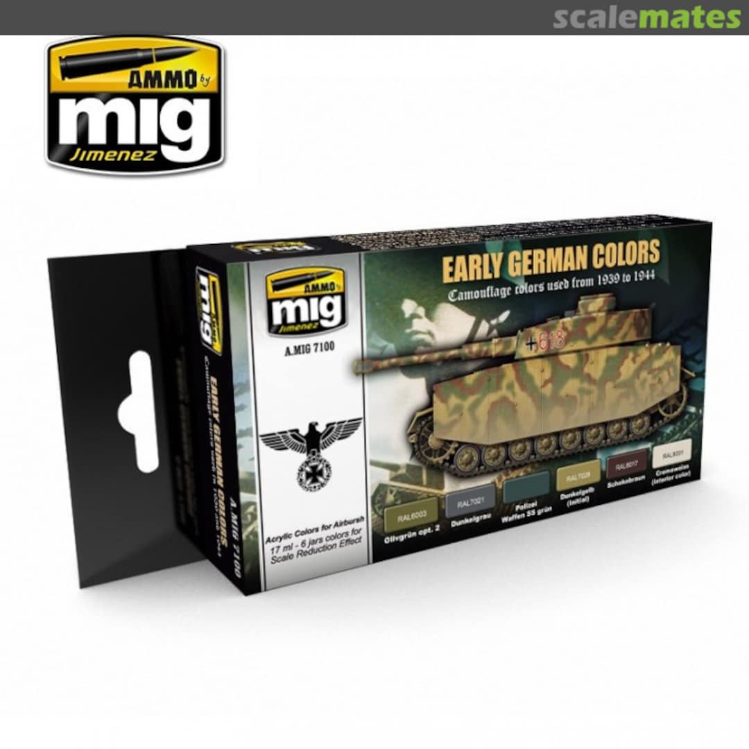 Boxart Early German Colours 1939 to 1944  Ammo by Mig Jimenez