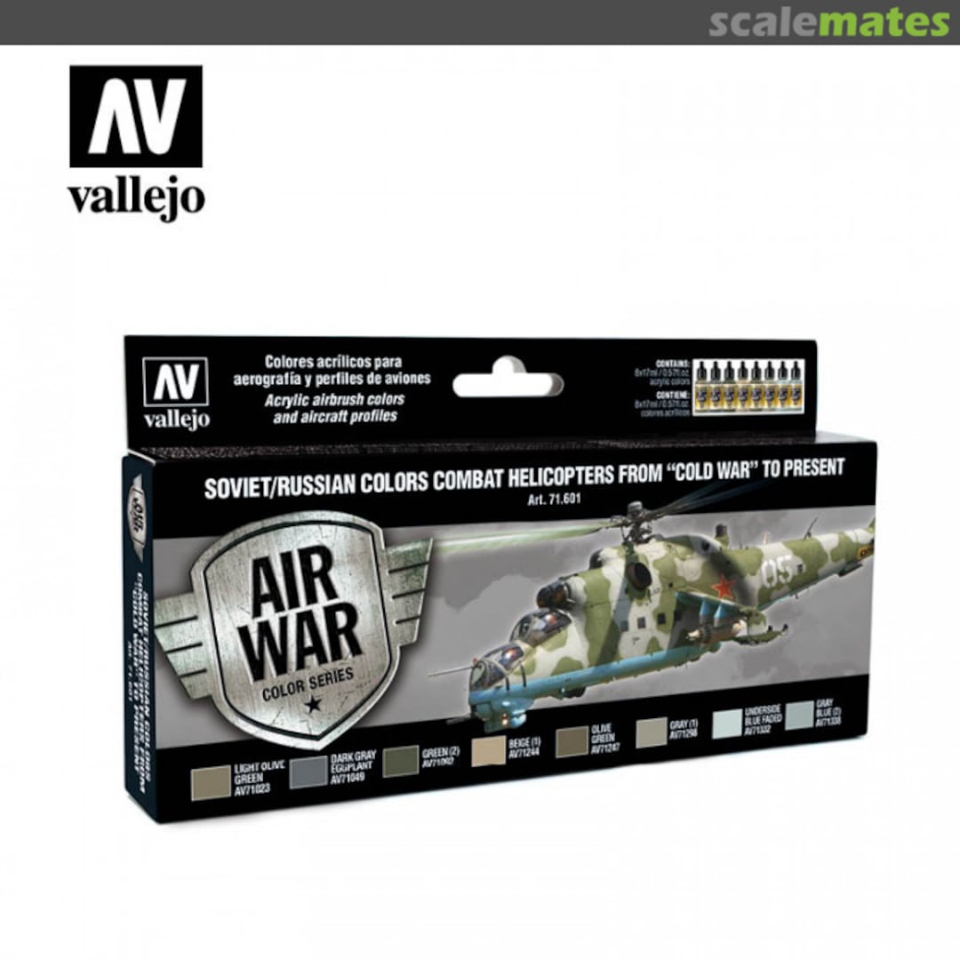 Boxart Soviet/Russian Colors Combat Helicopters from CW to present  Vallejo Model Air