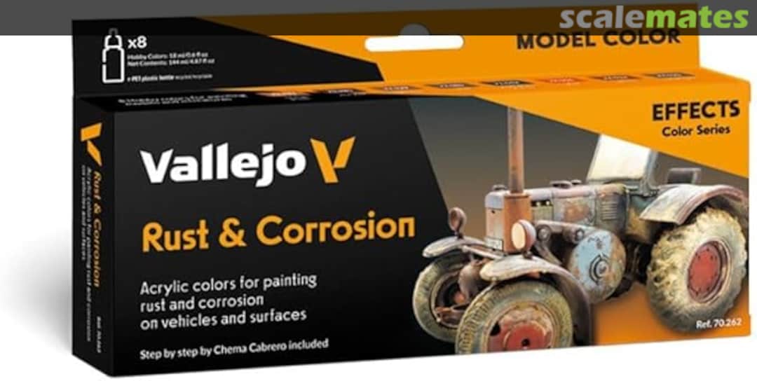 Boxart Rust & Corrosion 70.262 Vallejo Weathering Effects