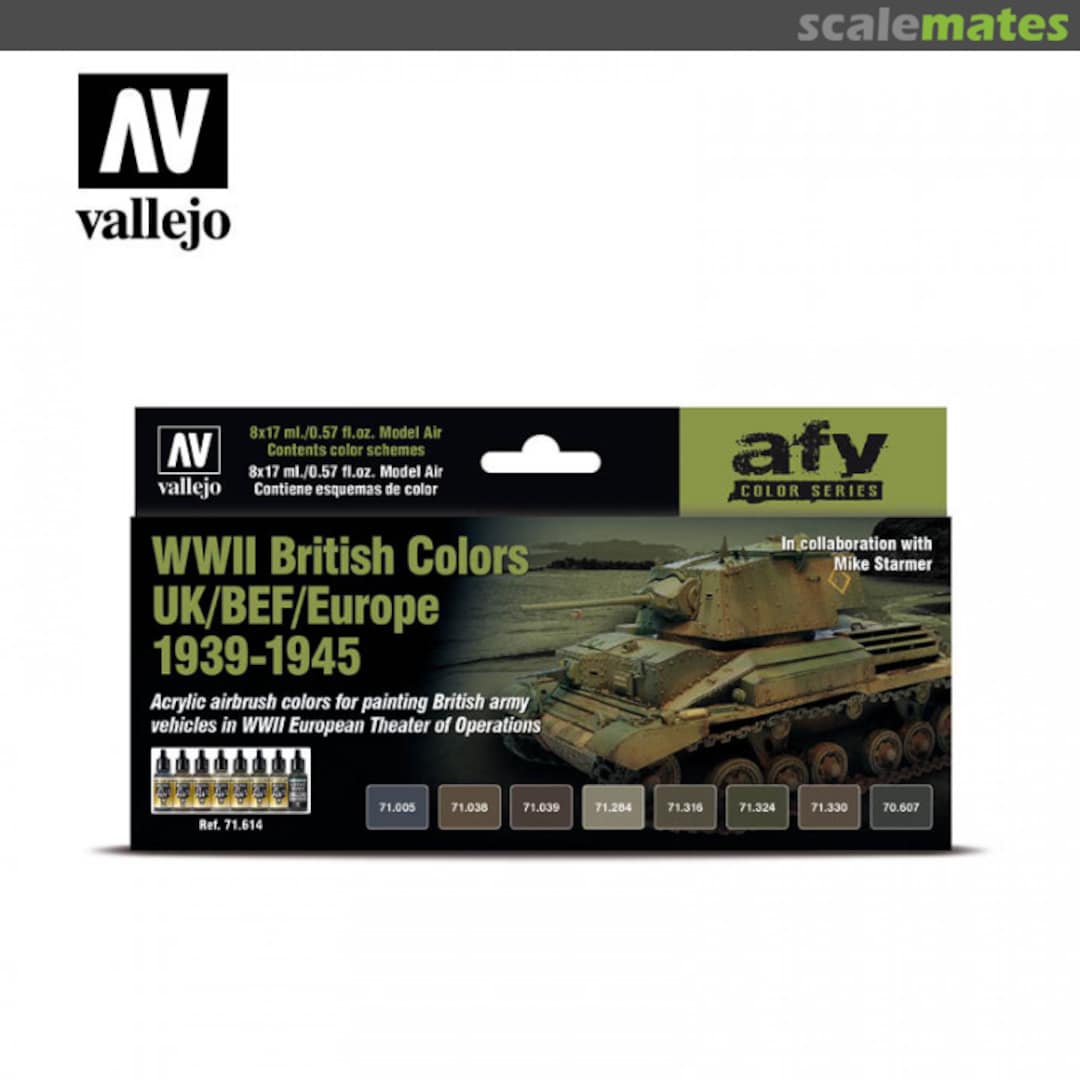 Boxart WWII British Colors UK/BEF/Europe 1939-1945  Vallejo Model Air