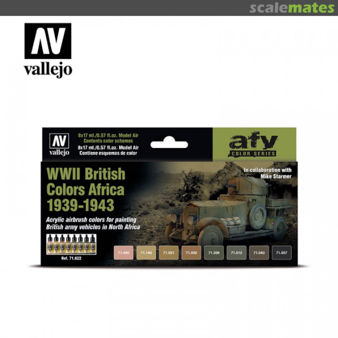 Boxart WWII British Colors Africa 1939-1943 Vallejo Model Air Boxart WWII British Colors Africa 1939-1943 Vallejo Model Air