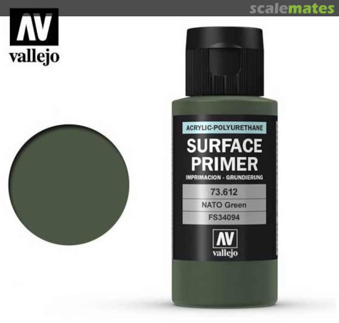 Boxart NATO Green - FS34094 73.612 Vallejo Surface Primer Boxart NATO Green - FS34094 73.612 Vallejo Surface Primer