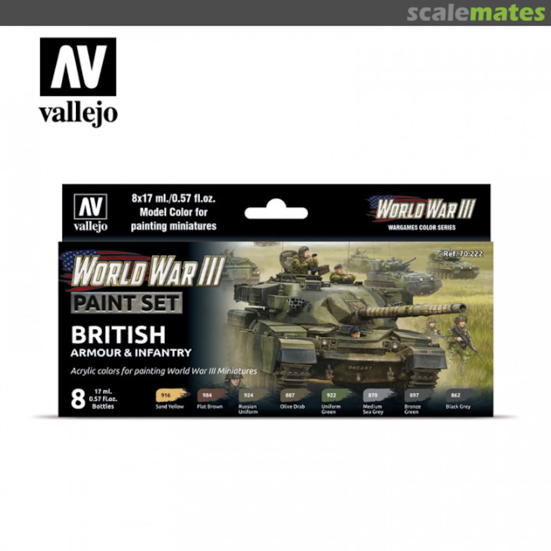Boxart WWIII British Armour & Infantry Vallejo Model Color Boxart WWIII British Armour & Infantry Vallejo Model Color