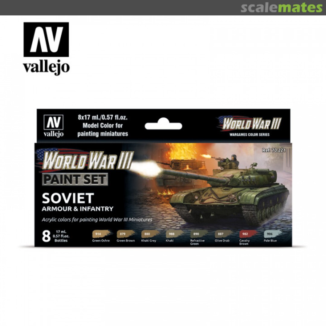 Boxart WWIII Soviet Armour & Infantry Vallejo Model Color Boxart WWIII Soviet Armour & Infantry Vallejo Model Color