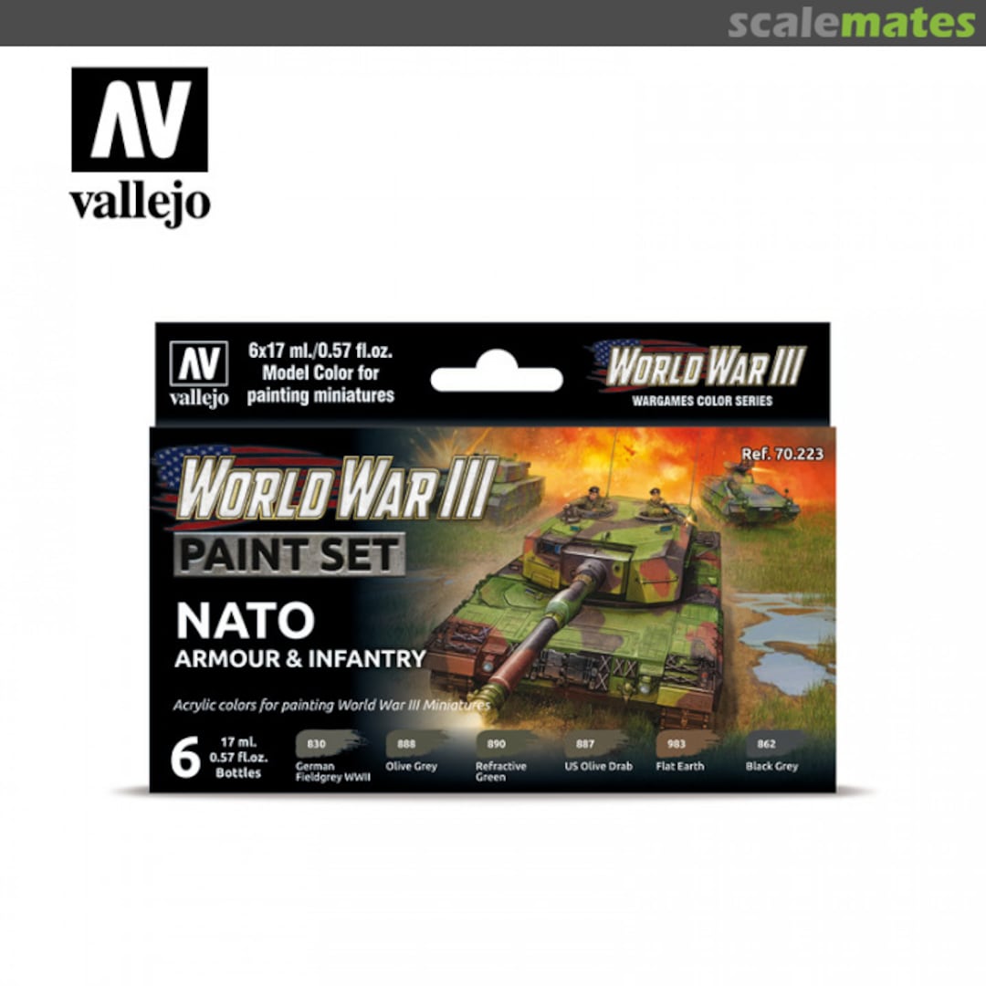 Boxart WWIII NATO Armour & Infantry Vallejo Model Color Boxart WWIII NATO Armour & Infantry Vallejo Model Color
