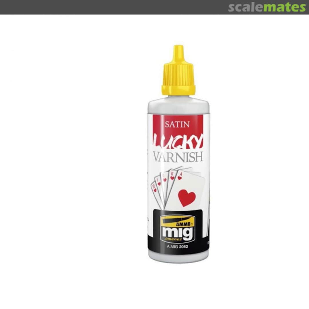 Boxart Satin Lucky Varnish Ammo by Mig Jimenez Boxart Satin Lucky Varnish Ammo by Mig Jimenez