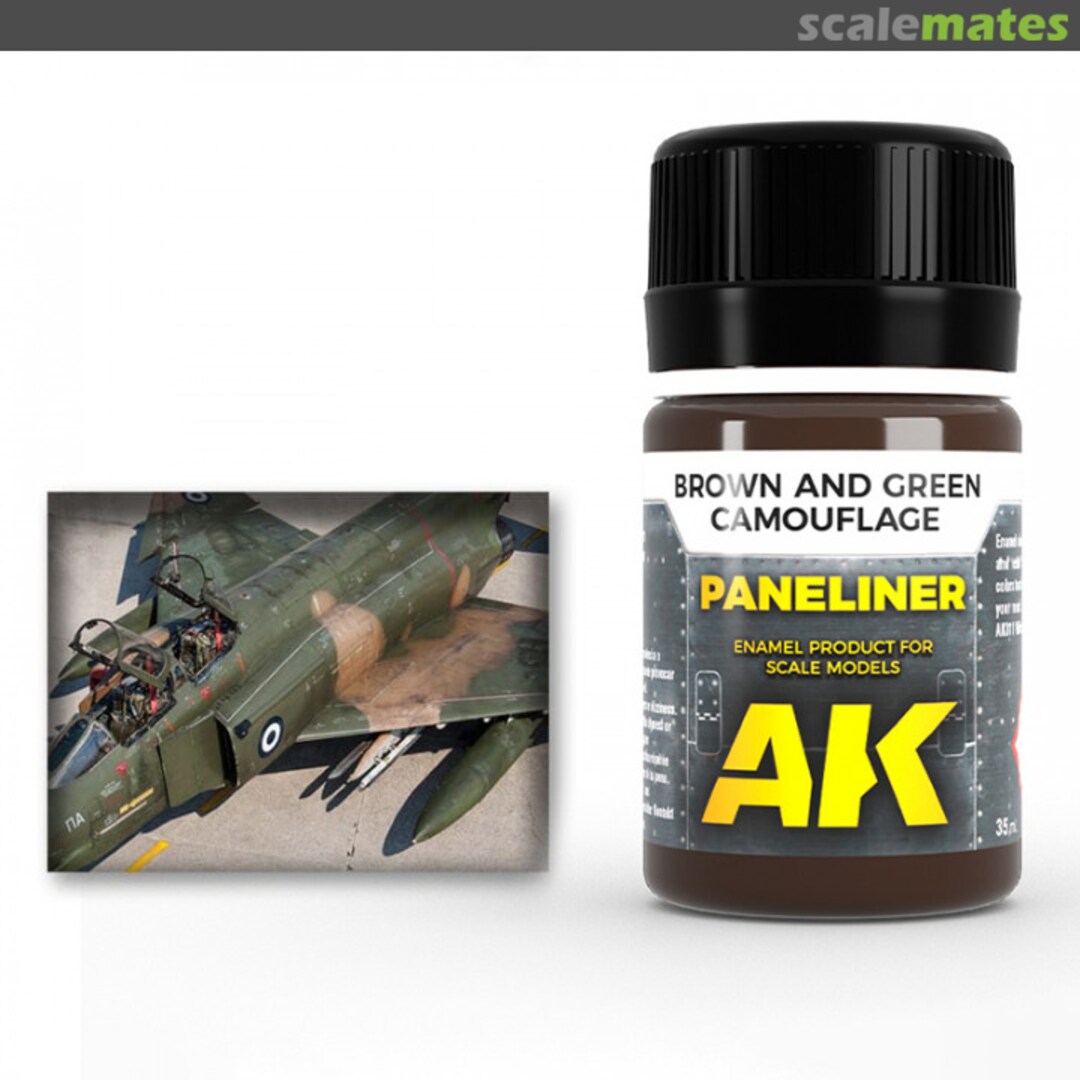 Boxart Paneliner - Brown and Green Camouflage AK 2071 AK Interactive