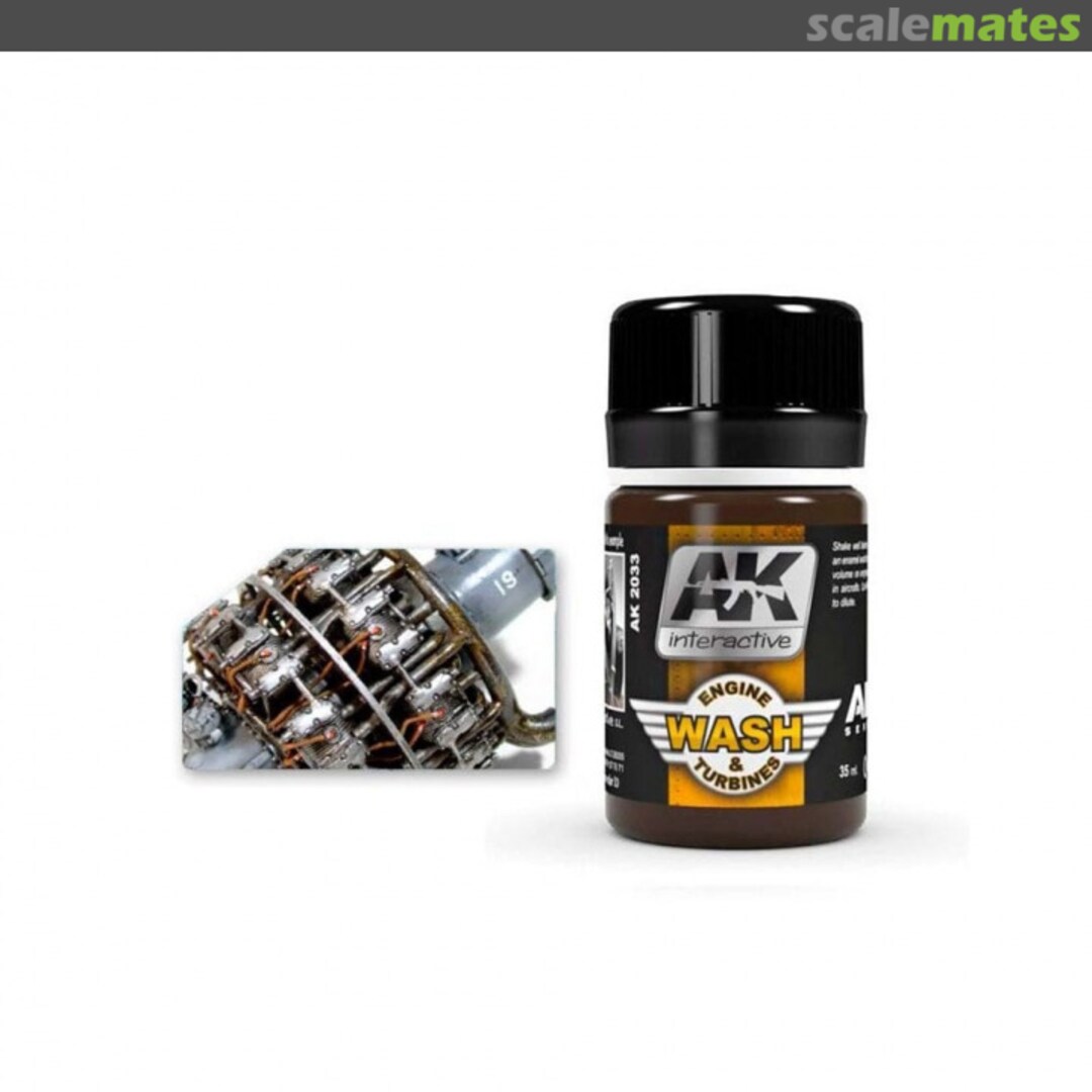 Boxart Engine & Turbines Wash AK 2033 AK Interactive Air Series