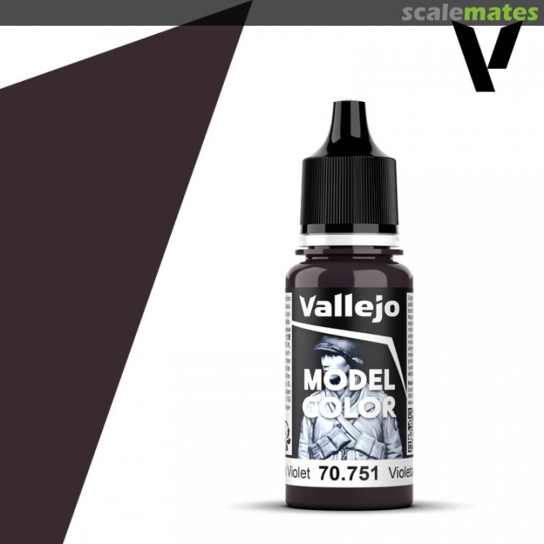 Boxart Black Violet 70.751, 751, Pos. 54* Vallejo Model Color Boxart Black Violet 70.751, 751, Pos. 54* Vallejo Model Color