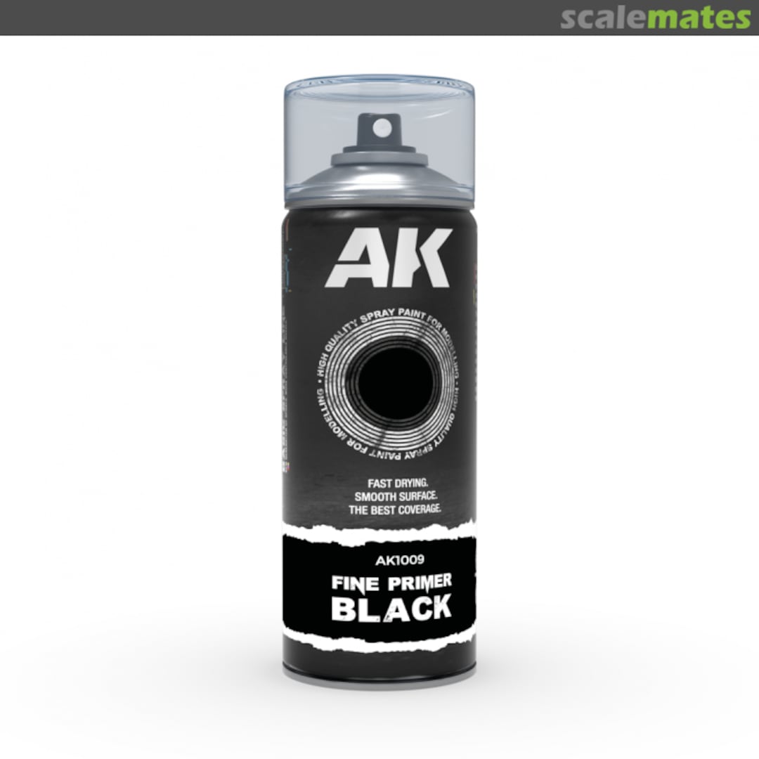 Boxart Fine Primer Black AK1009 AK Interactive