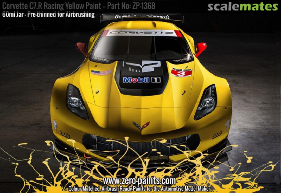Boxart Corvette C7.R Racing Yellow  Zero Paints