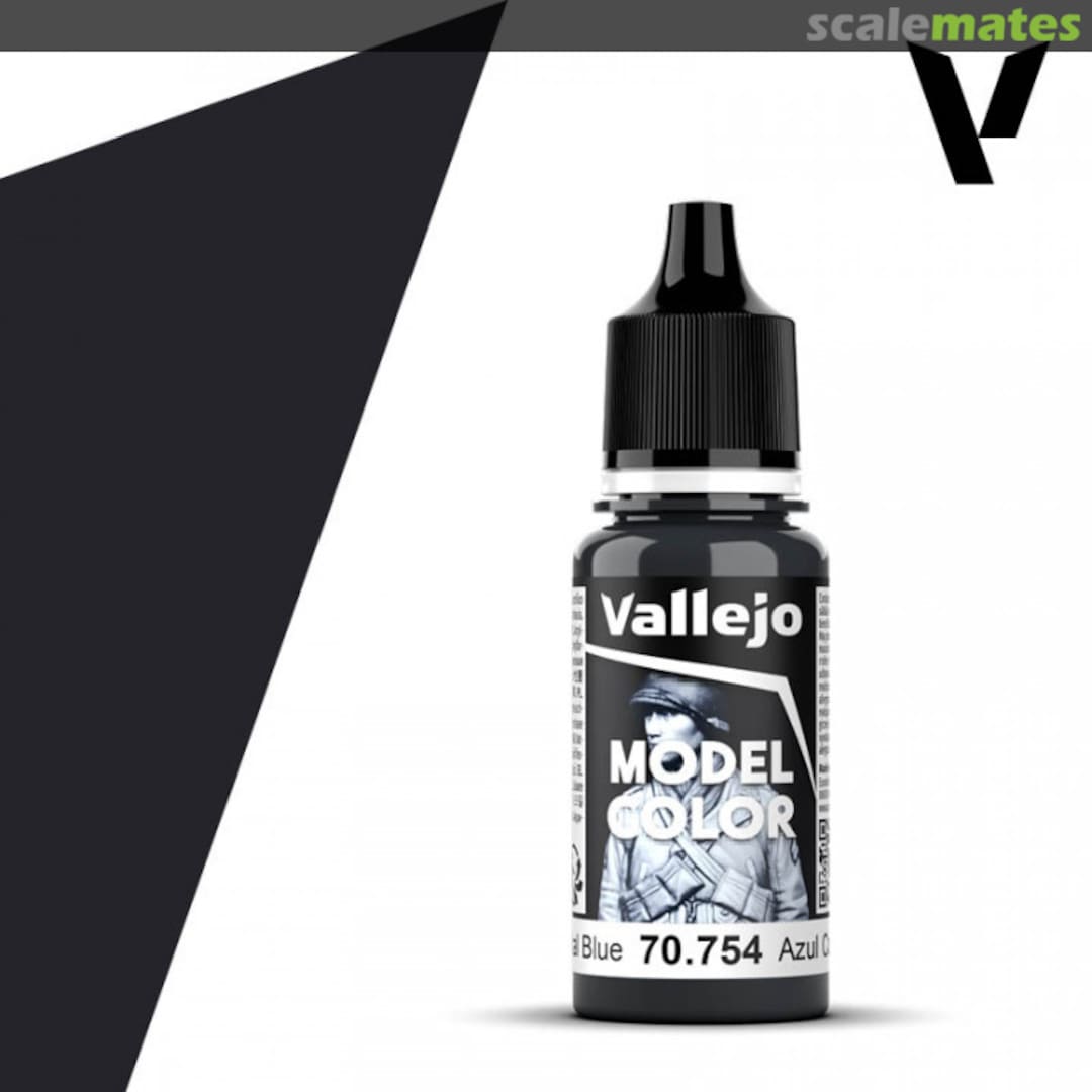 Boxart Continental Blue 70.754, 754, Pos. 73* Vallejo Model Color Boxart Continental Blue 70.754, 754, Pos. 73* Vallejo Model Color