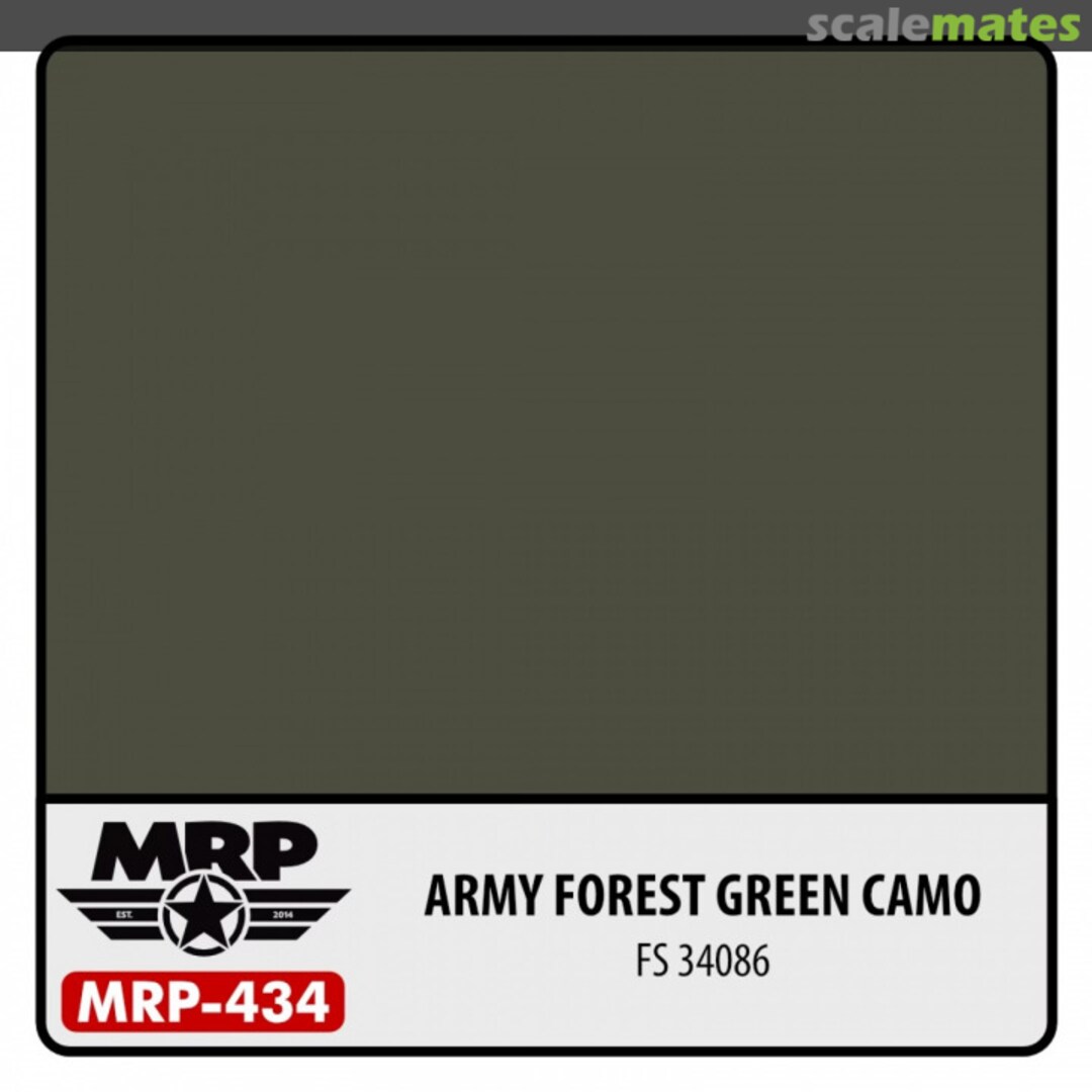 Boxart ARMY FOREST GREEN (FS34086) MRP-434 MR.Paint Boxart ARMY FOREST GREEN (FS34086) MRP-434 MR.Paint