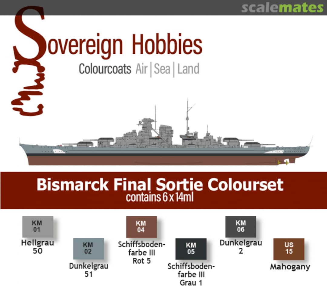 Boxart Colourcoats Set Bismarck Final Sortie  Colourcoats (since 2014)