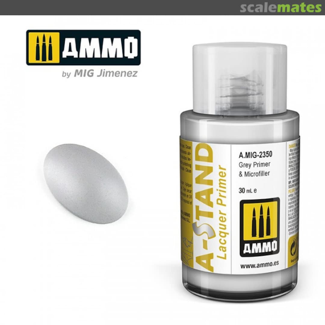 Boxart A-STAND Grey Primer & Microfiller  Ammo by Mig Jimenez