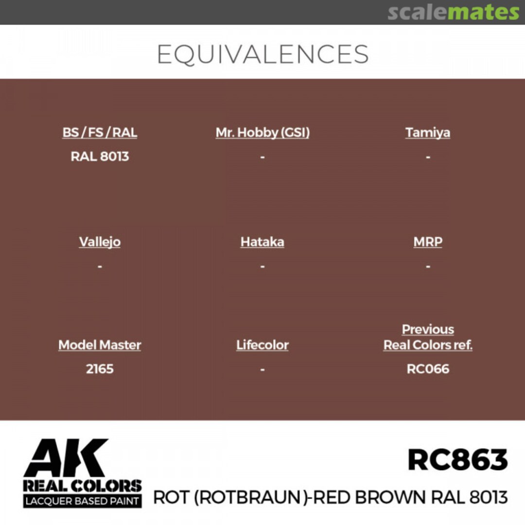 Boxart Rot (Rotbraun)-Red (Red Brown) RAL 8013 246547 AK Real Colors Boxart Rot (Rotbraun)-Red (Red Brown) RAL 8013 246547 AK Real Colors