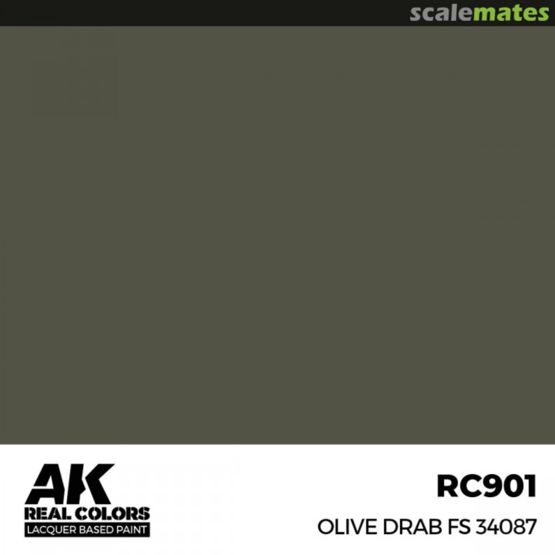 Boxart Olive Drab FS 34087  AK Real Colors