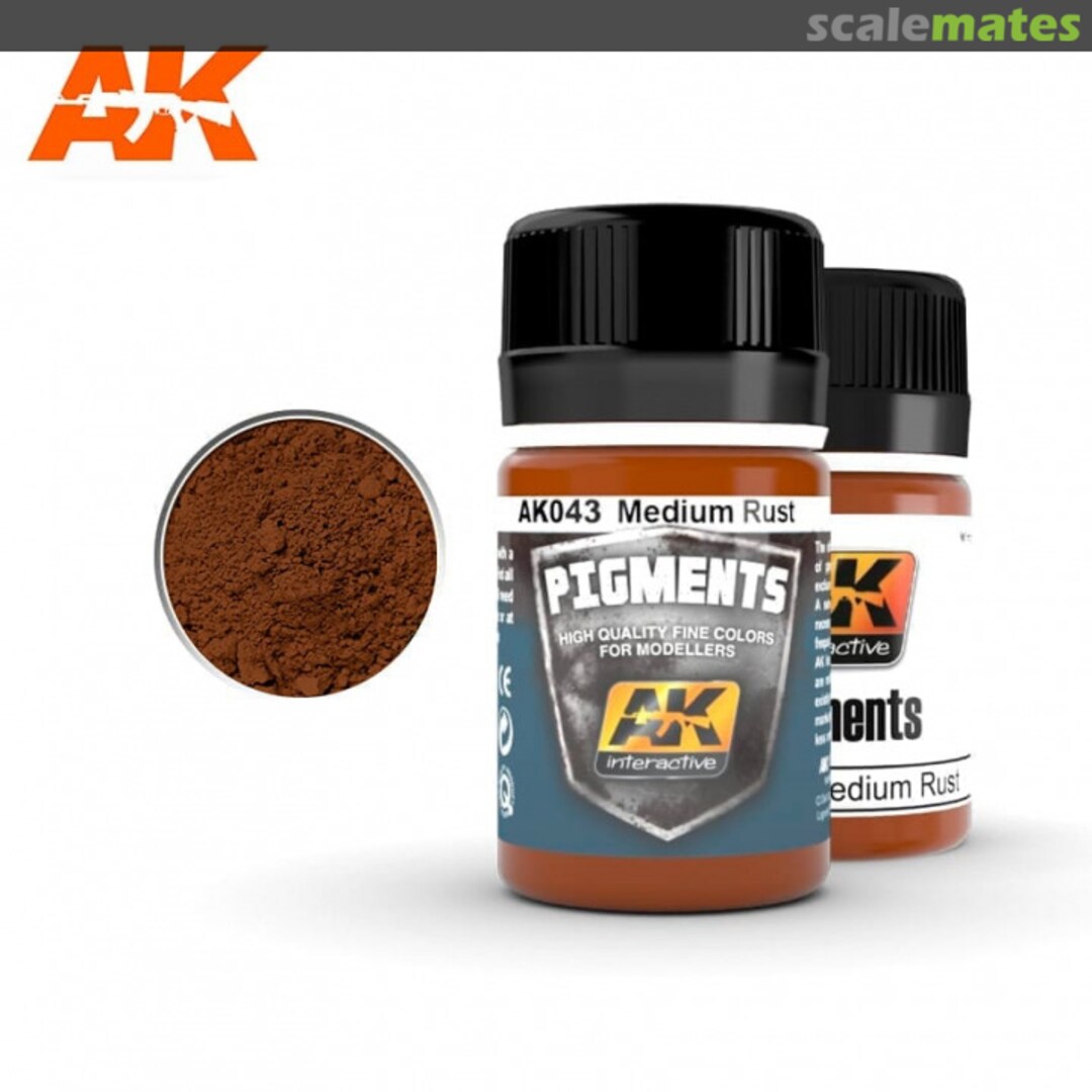 Boxart Pigments: Medium Rust AK 043 AK Interactive Boxart Pigments: Medium Rust AK 043 AK Interactive
