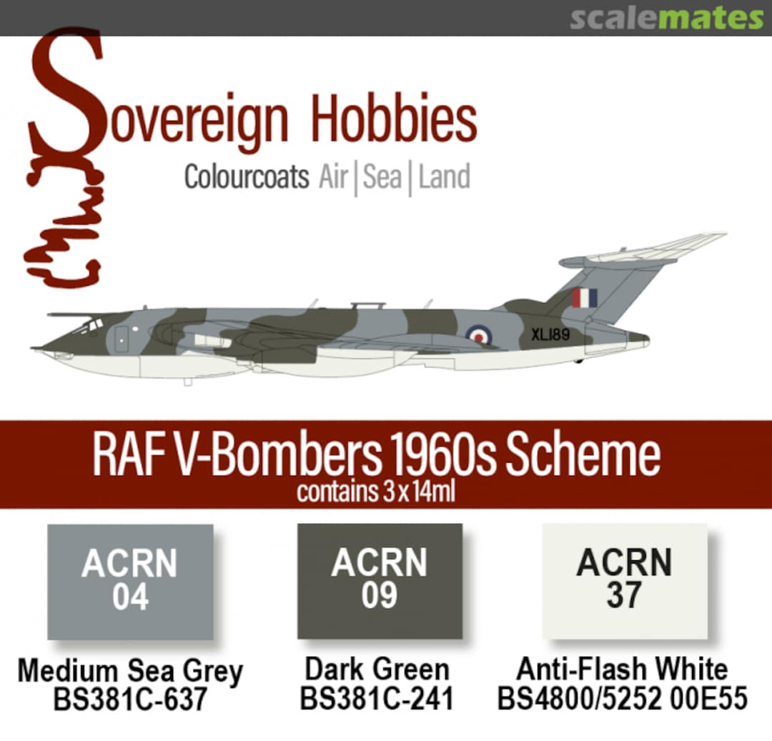 Boxart Colourcoats Set RAF V-Bomber 1960s Colourset  Colourcoats (since 2014)