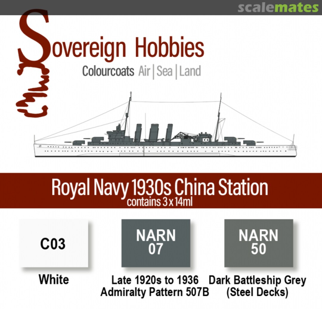 Boxart Colourcoats Set Royal Navy 1930s China Station Colourcoats (since 2014) Boxart Colourcoats Set Royal Navy 1930s China Station Colourcoats (since 2014)