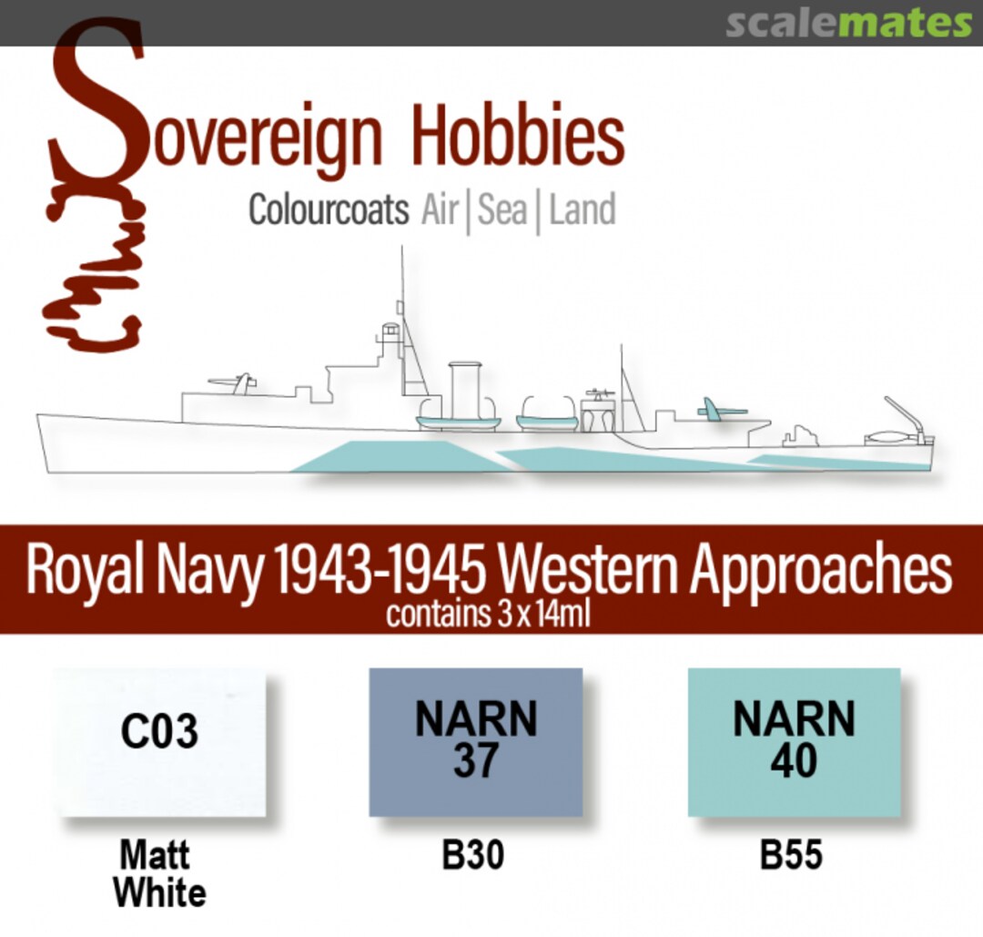 Boxart Colourcoats Set Royal Navy 1943-1945 Western Approaches  Colourcoats (since 2014)