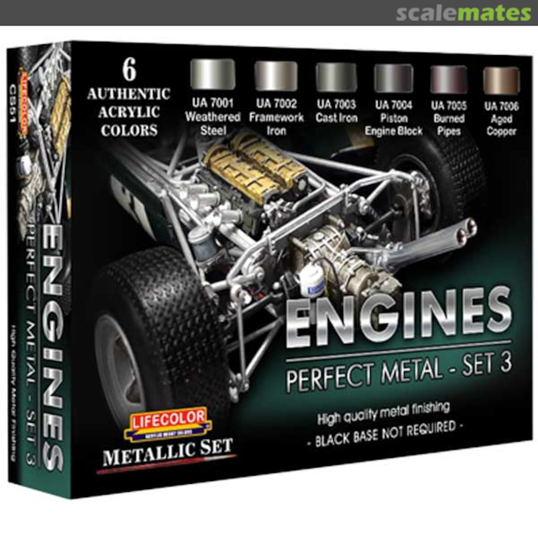Boxart Engines - Perfect Metal - Set 3  Lifecolor