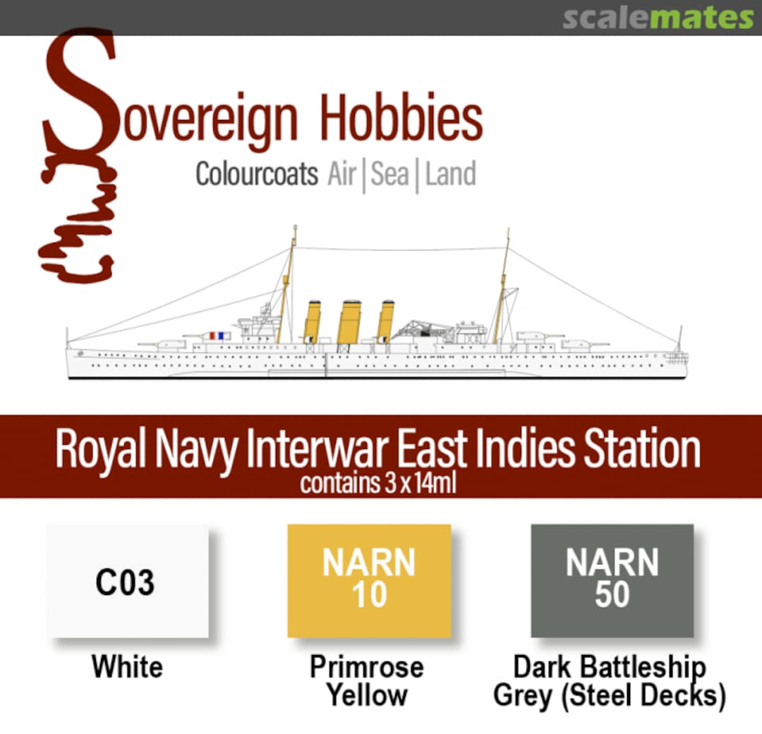 Boxart Colourcoats Set Royal Navy Interwar East Indies Station  Colourcoats (since 2014)
