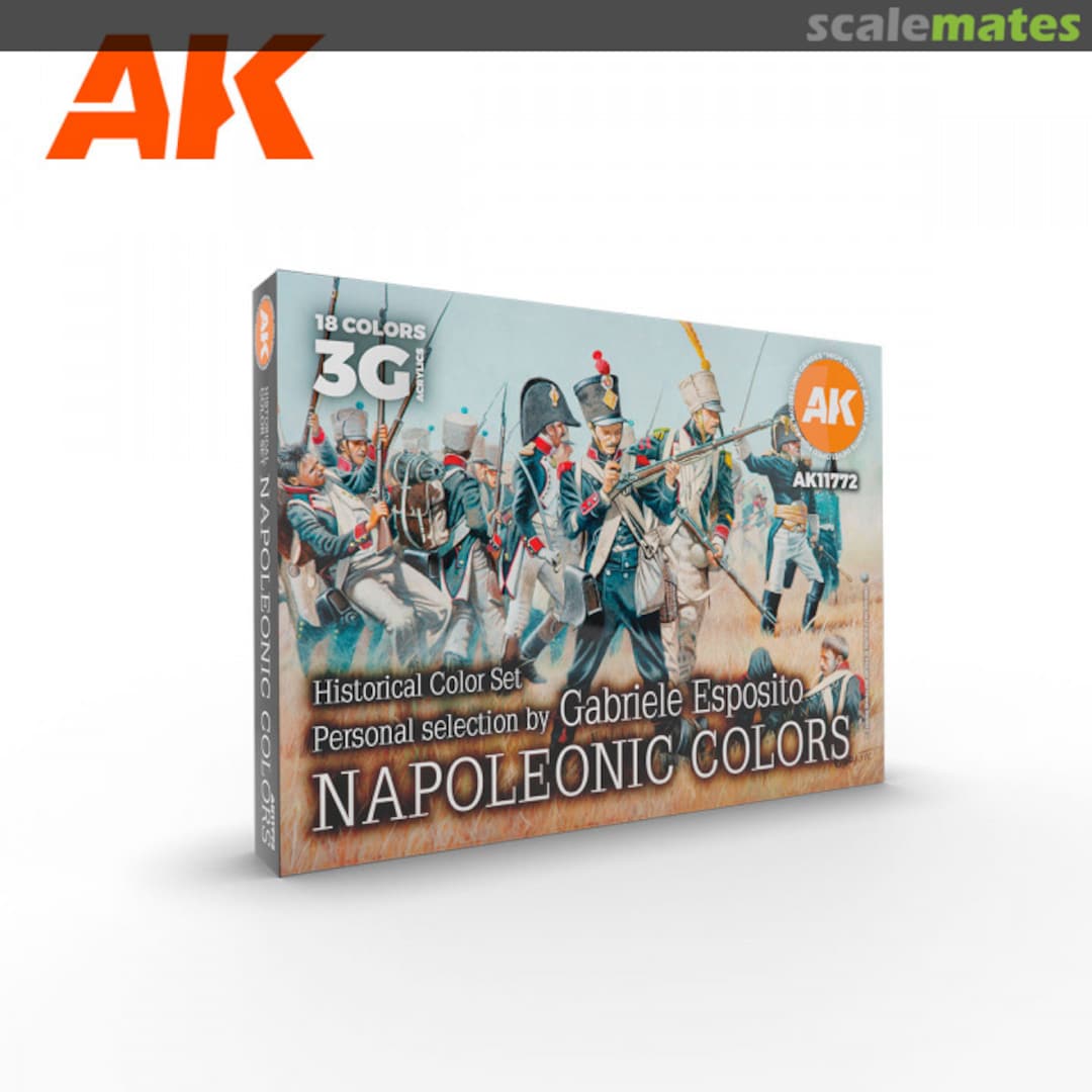 Boxart Historical Color Set Napoleonic Colors  AK 3rd Generation
