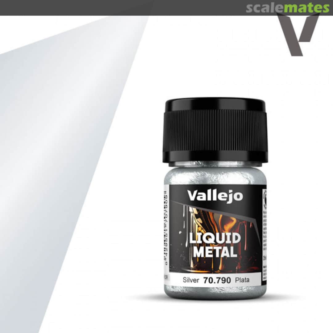 Boxart Silver - New Fomula 790 Vallejo Liquid Gold Boxart Silver - New Fomula 790 Vallejo Liquid Gold