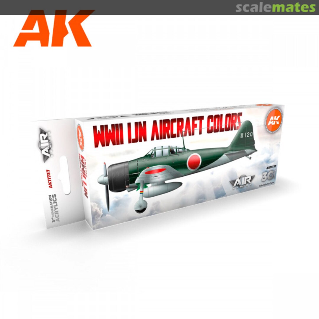 Boxart WWII IJN AIRCRAFT COLORS AK 11737 AK 3rd Generation - Air Boxart WWII IJN AIRCRAFT COLORS AK 11737 AK 3rd Generation - Air
