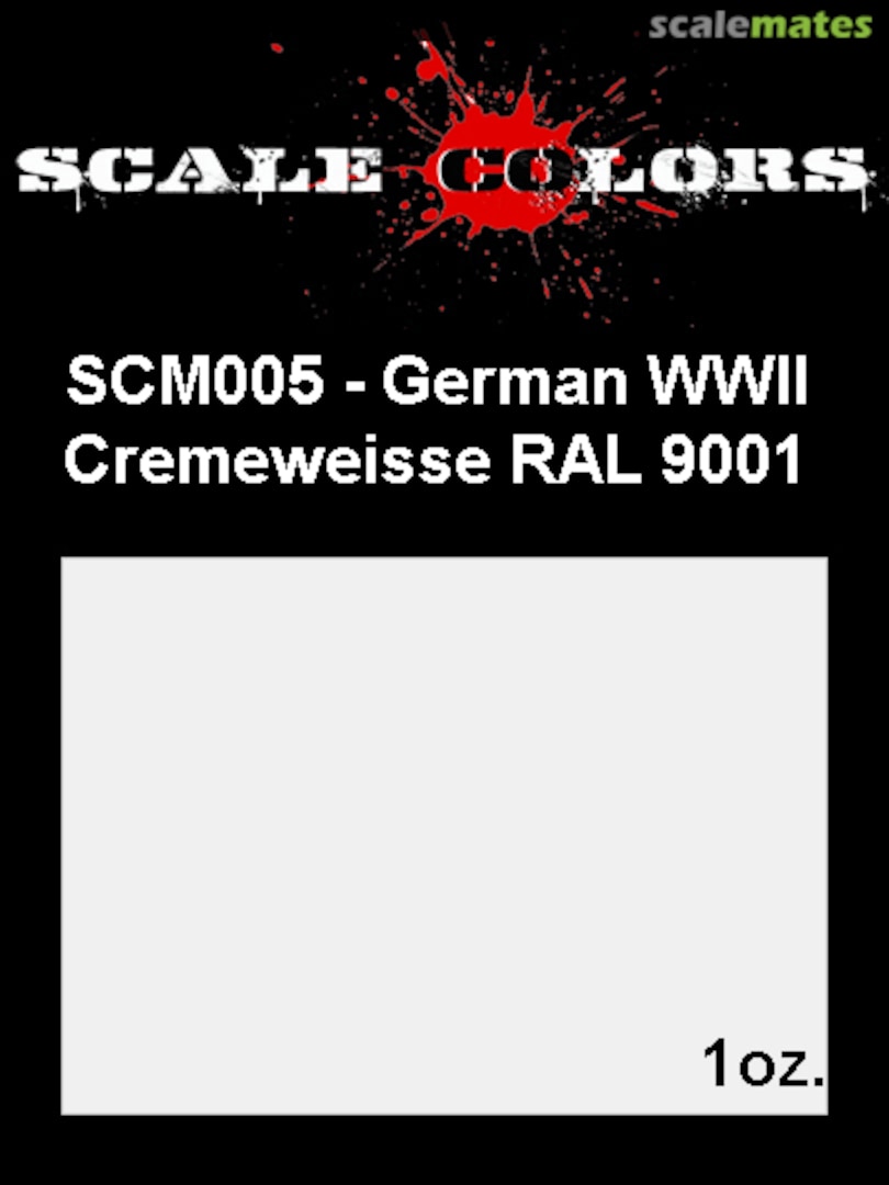 Boxart German WWII Cremeweiss SCM005 Scale Colors
