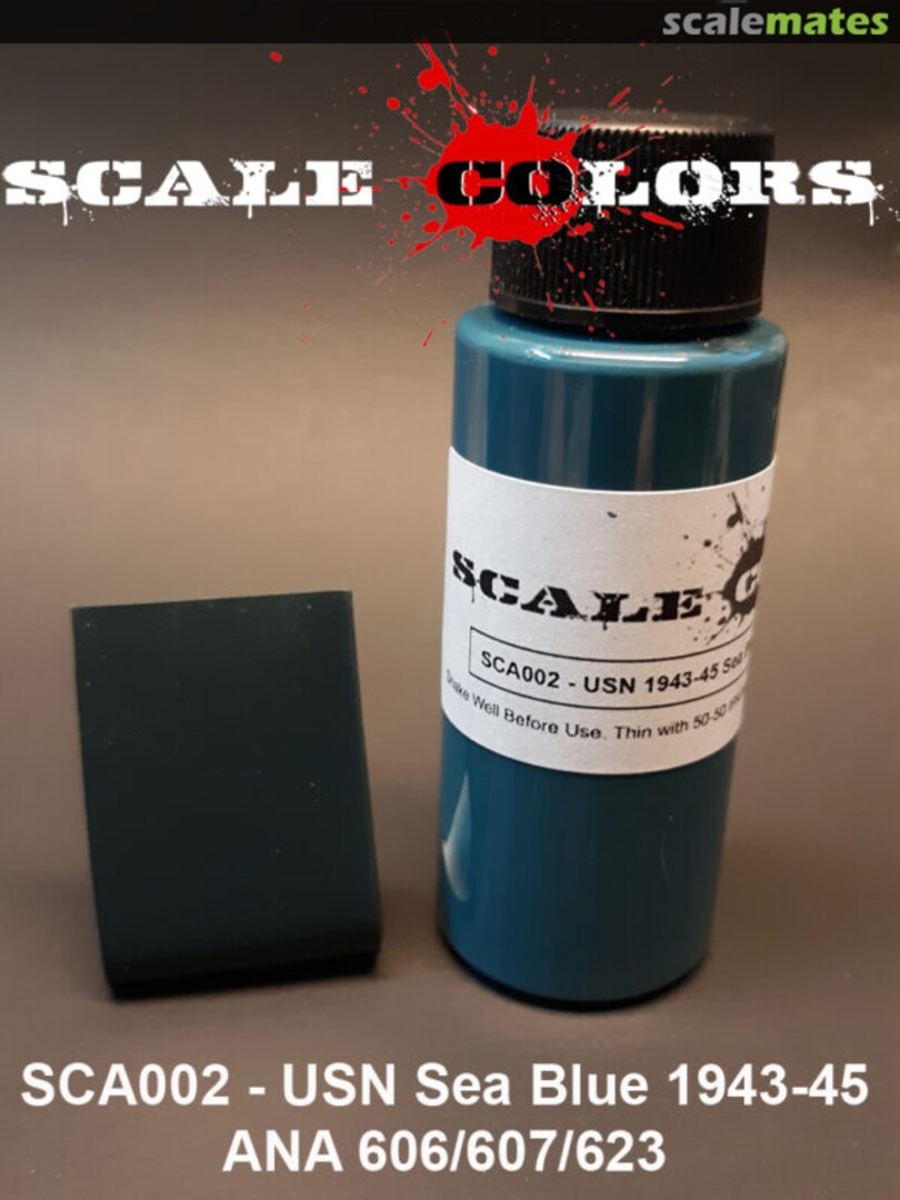 Boxart US Navy Sea Blue 1943-45 ANA 606/607/623 SCA002 Scale Colors Boxart US Navy Sea Blue 1943-45 ANA 606/607/623 SCA002 Scale Colors