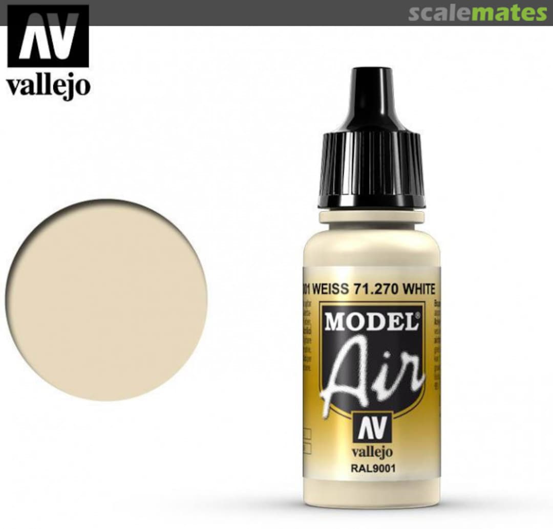 Boxart Off White - RAL 9001 71.270 Vallejo Model Air Boxart Off White - RAL 9001 71.270 Vallejo Model Air