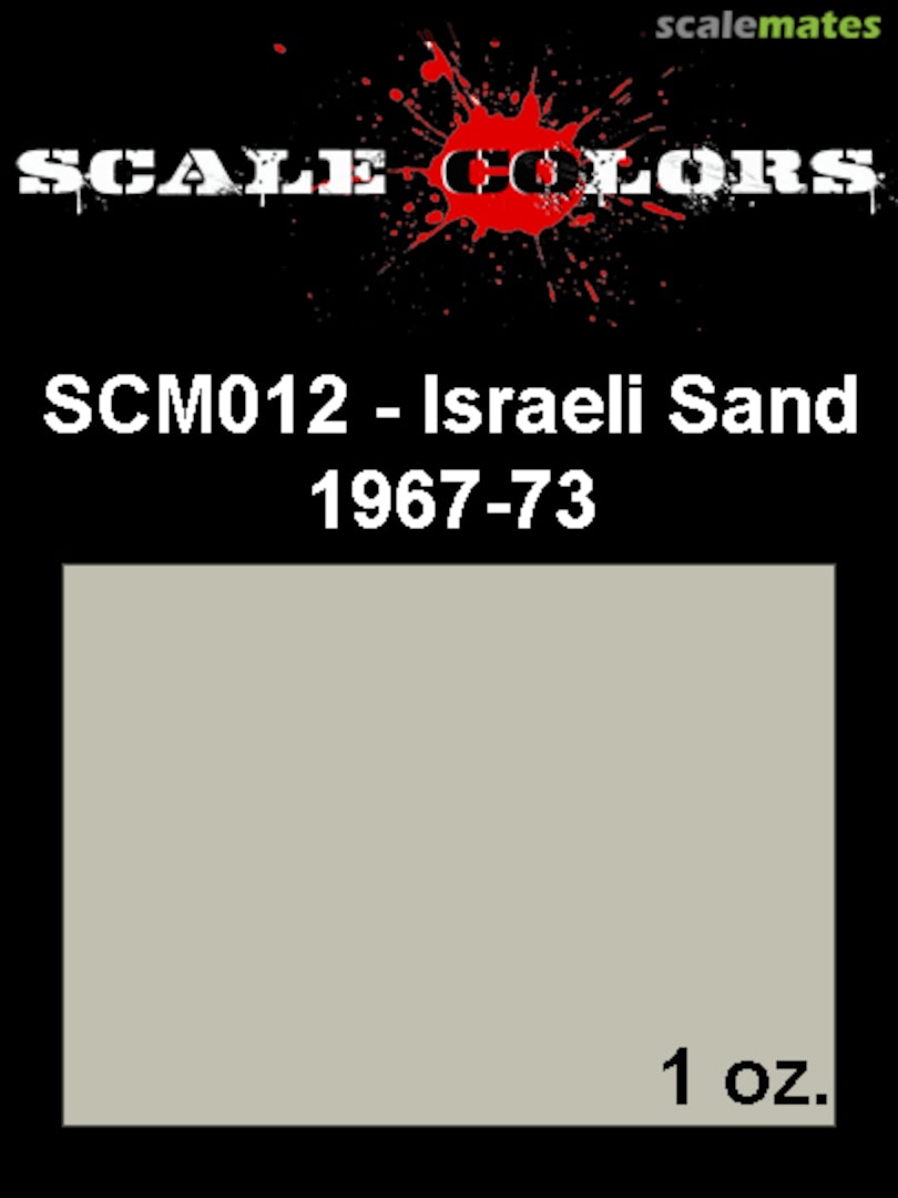 Boxart Israeli Sand 1967-73 SCM012 Scale Colors Boxart Israeli Sand 1967-73 SCM012 Scale Colors