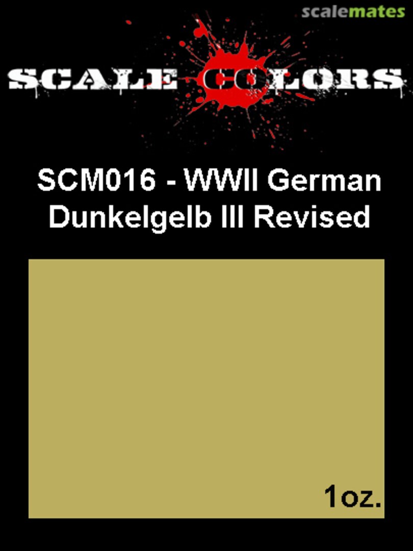Boxart Dunkelgelb III Revised SCM016 Scale Colors Boxart Dunkelgelb III Revised SCM016 Scale Colors