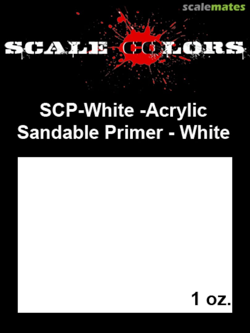 Boxart SCP-White-Sandable White Primer SCP-White Scale Colors Boxart SCP-White-Sandable White Primer SCP-White Scale Colors