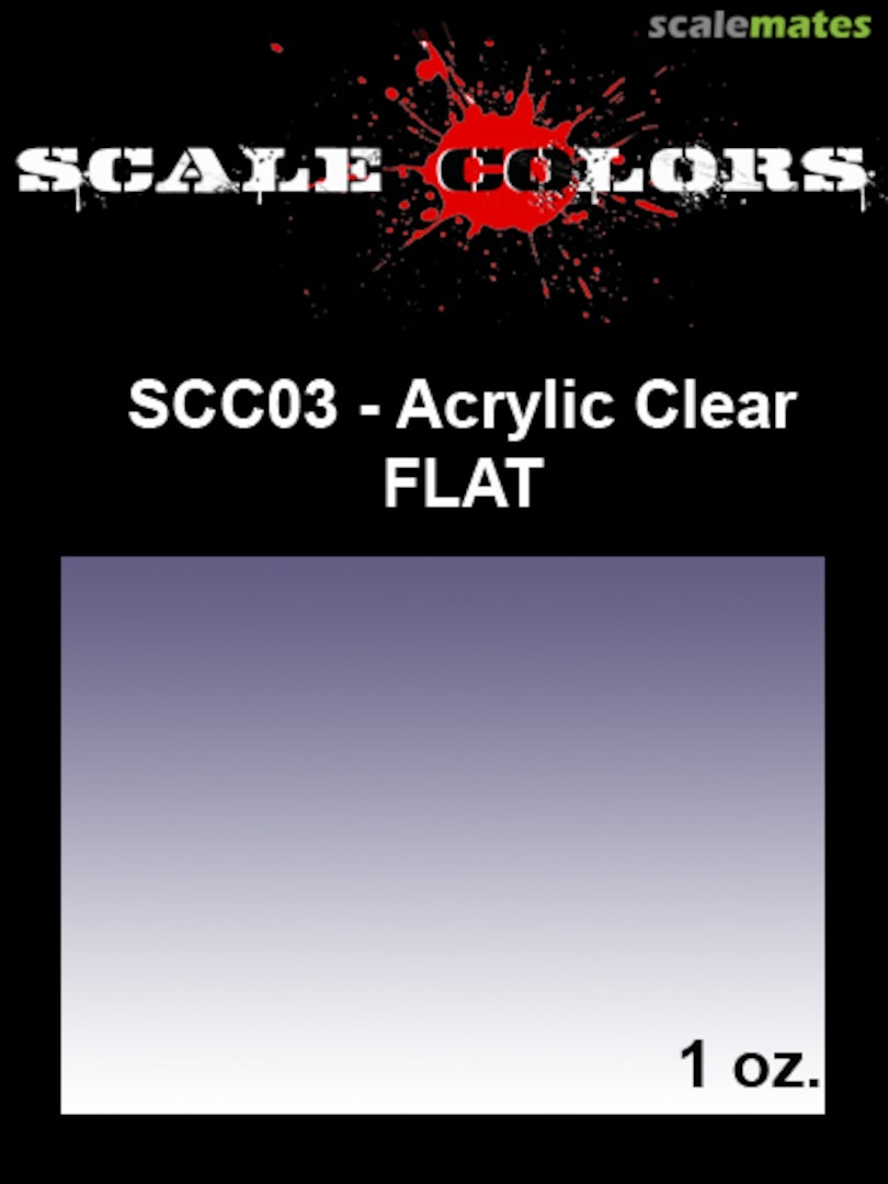 Boxart Acrylic Flat Clear SCC003 Scale Colors