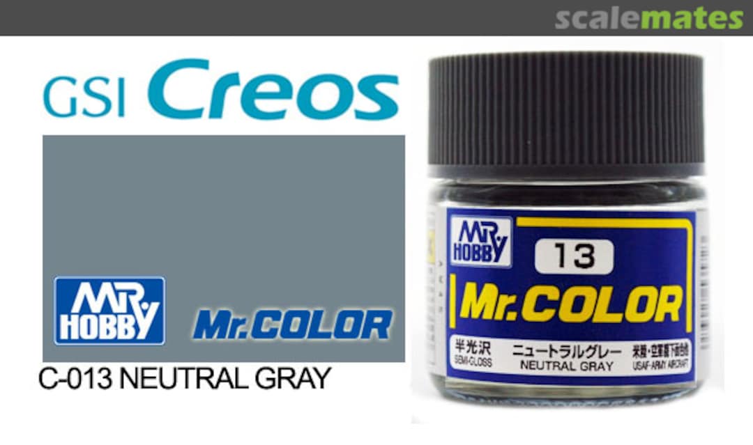 Boxart Neutral Gray C13 Mr.COLOR Boxart Neutral Gray C13 Mr.COLOR