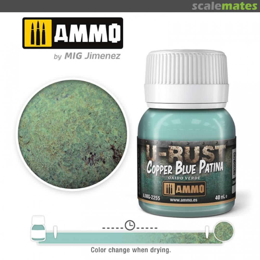 Boxart U-RUST Copper Blue Patina  Ammo by Mig Jimenez